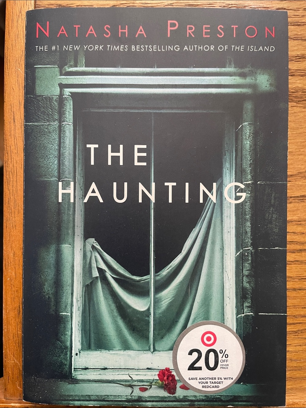 The Haunting by Natasha Preston - Dark Teal & Black Cover